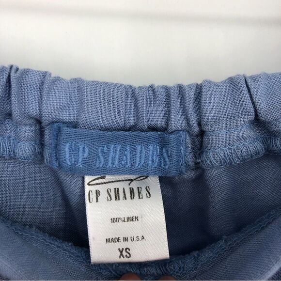 CP Shades Shorts Womens XS 100% Linen Light Blue The Hampton Bermuda Pockets - Picture 2 of 9